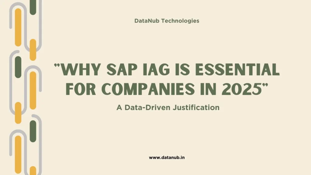Why SAP IAG Is a Must-Have: Business-Critical Insights