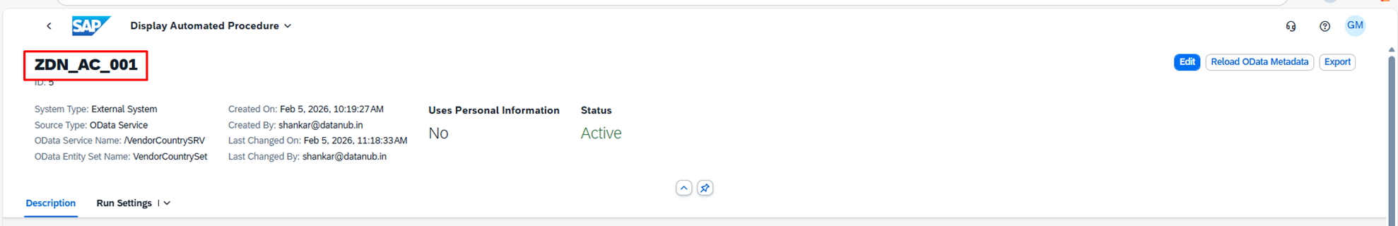 SAP RAM integration with External system