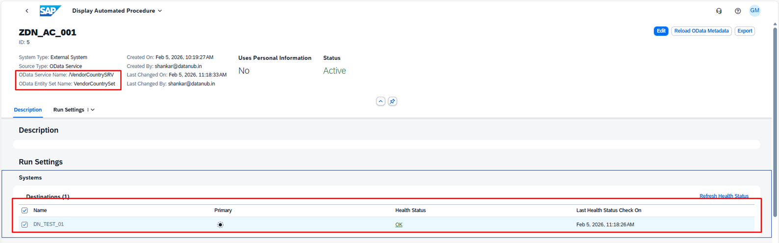 SAP RAM integration with External system