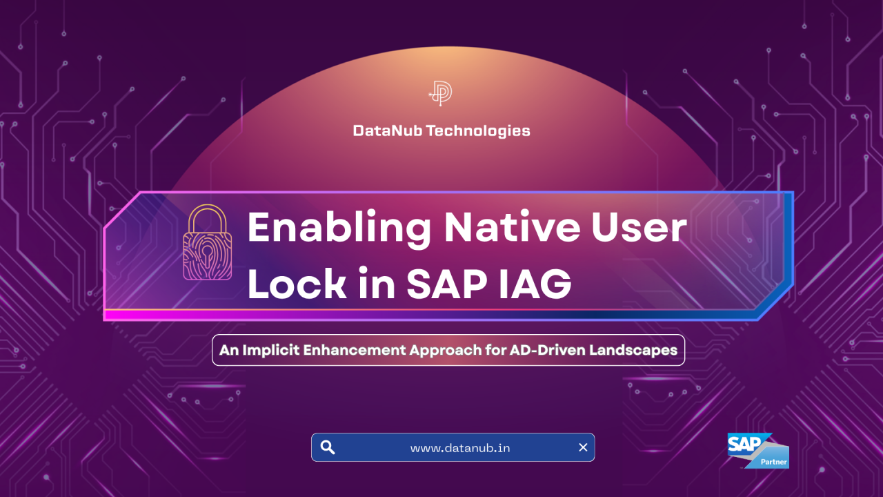 IAG User Lock Enhancement